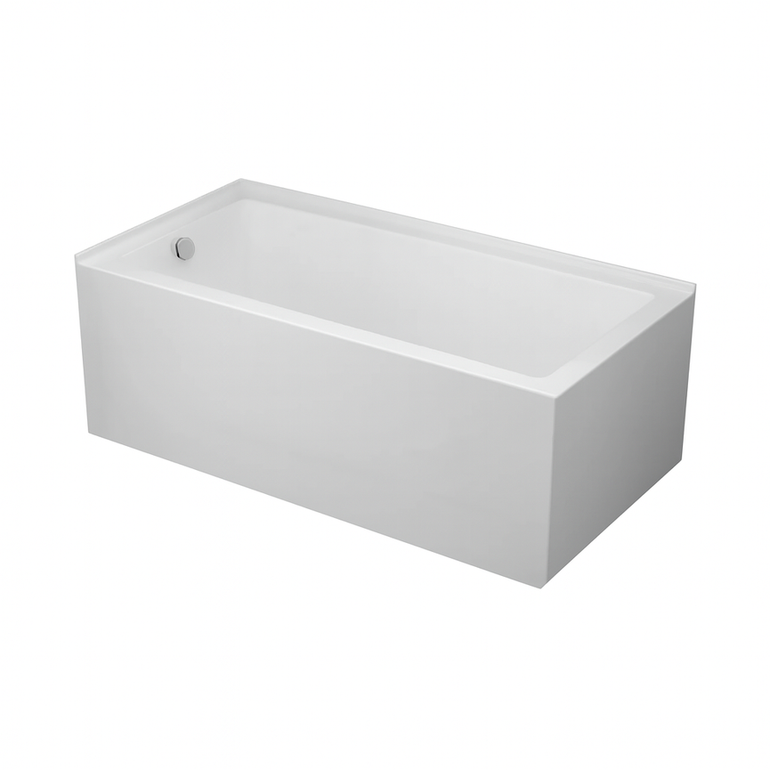 Corner bathtub 60" X 32" with left drain