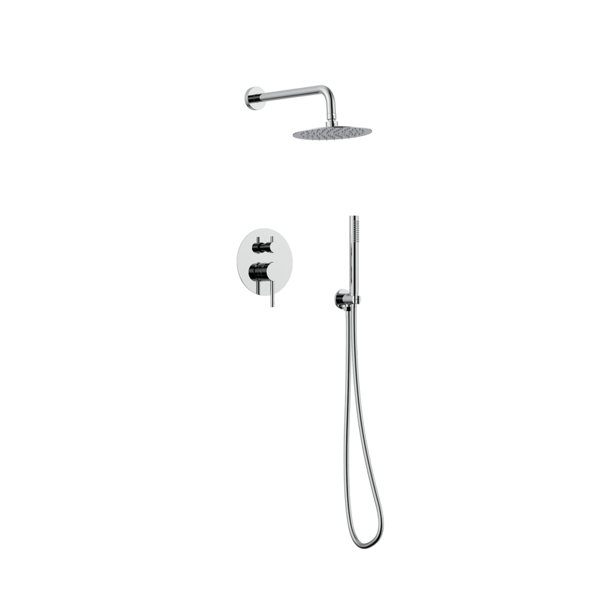 Robinetterie CASCATA de douche - rond chrome
