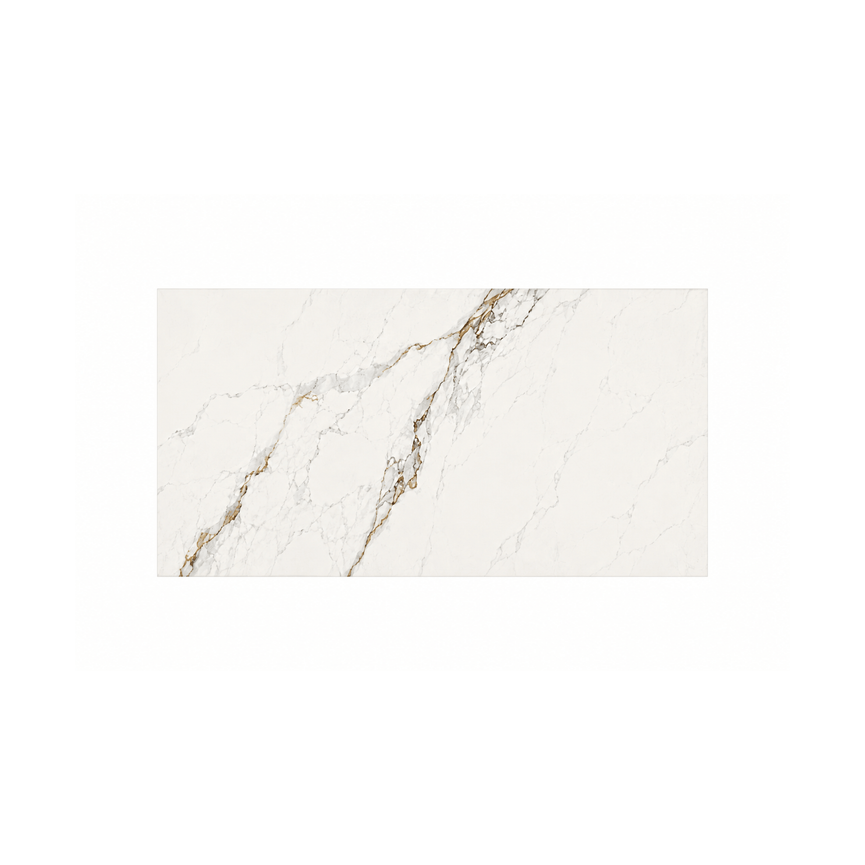 Glossy Calacatta Victoria Gold 24x48 Ceramic