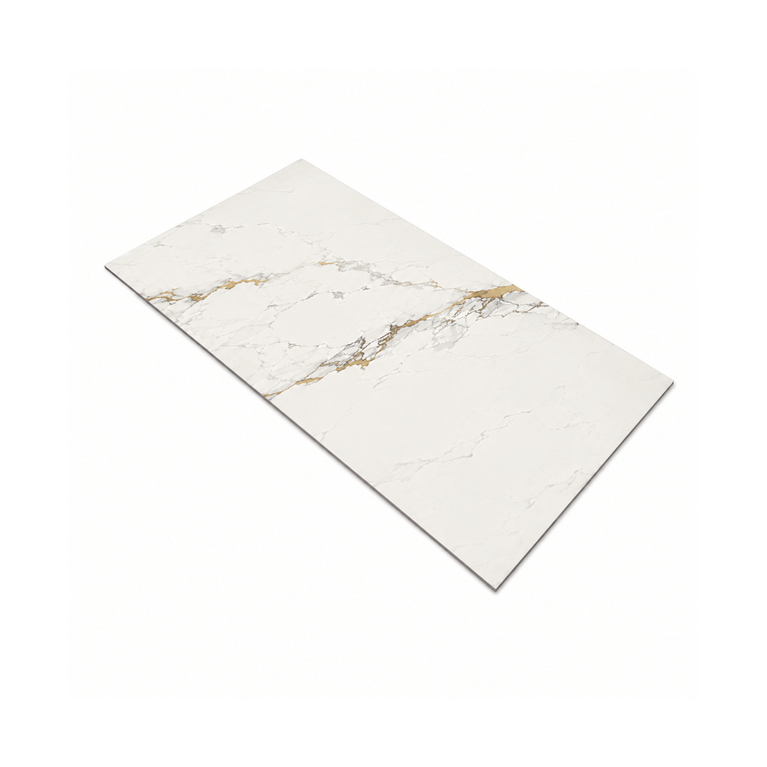 Glossy Calacatta Victoria Gold 24x48 Ceramic