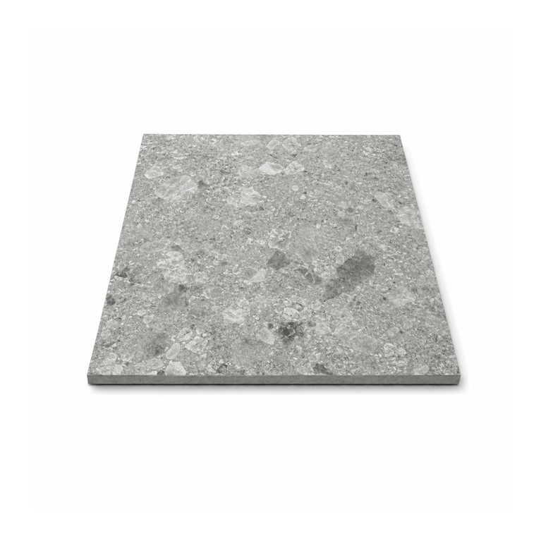 Tuile Extérieure 24x24 Terrazzo Grigio Mat