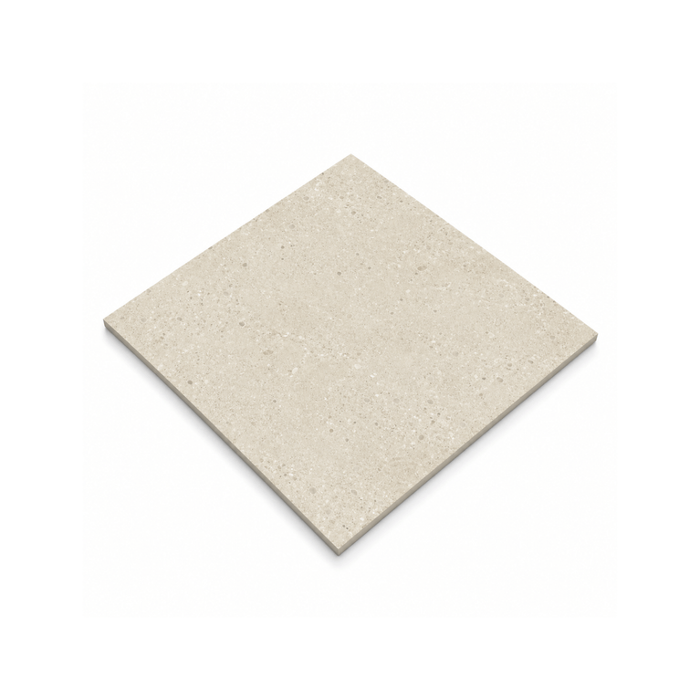 24x24 Stone Cement Ivory Matte Ceramic