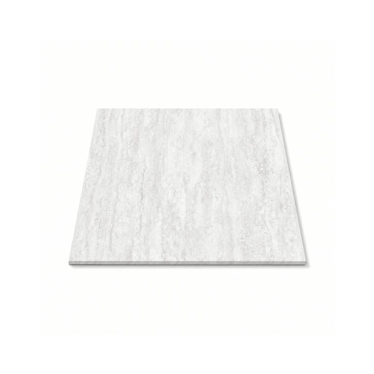 Céramique 24x24 Travertin Bianco Mat Texturé