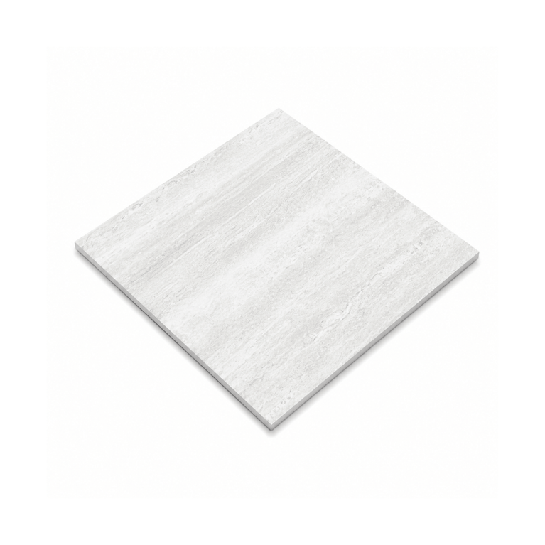 Céramique 24x24 Travertin Bianco Mat Texturé