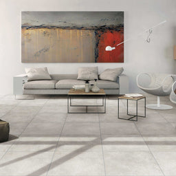 Céramique 24x24 grège - Stone Cement | Entrepôt de la Réno