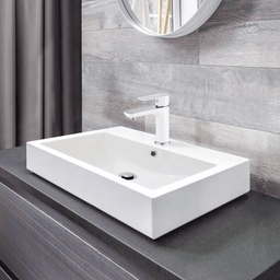 Lavabo rectangulaire 683B, porcelaine 20 x 14 1/4 x 5 1/4 po blanc | Entrepôt de la Réno