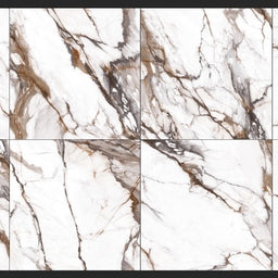 Céramique 24x24 effet marbre or polie - Oikos | Entrepôt de la Réno