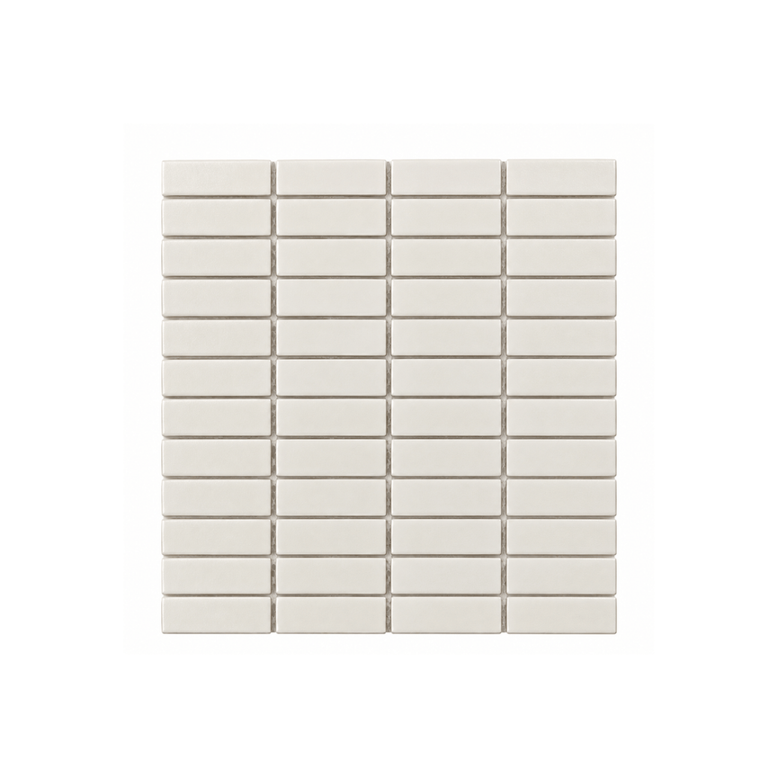 Céramique mosaïque murale 1x3 Crème