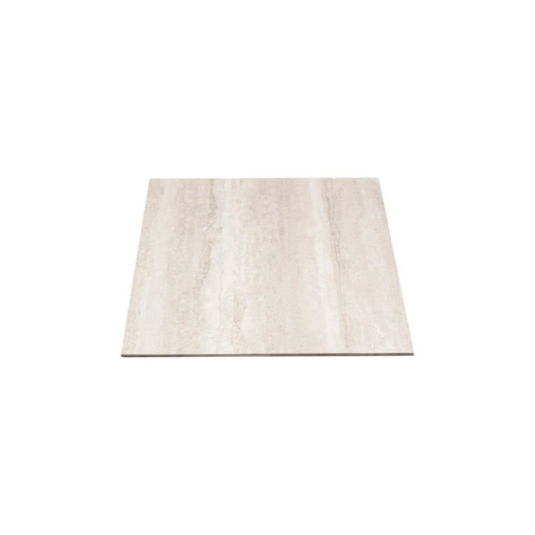 24x24 White Ceramic Beige Shades - Travertine