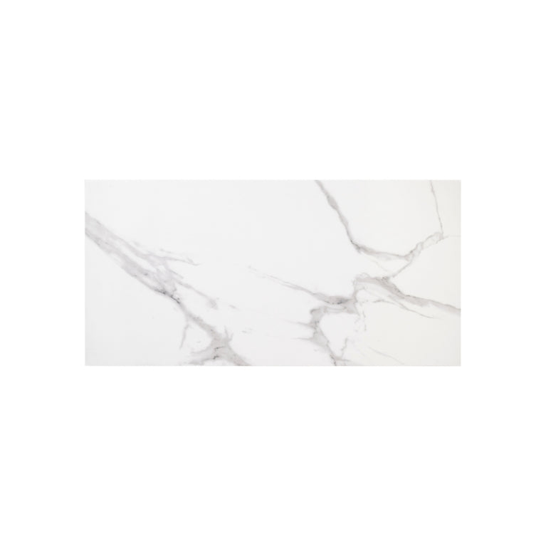 Polished white ceramic - Calacatta Cielo