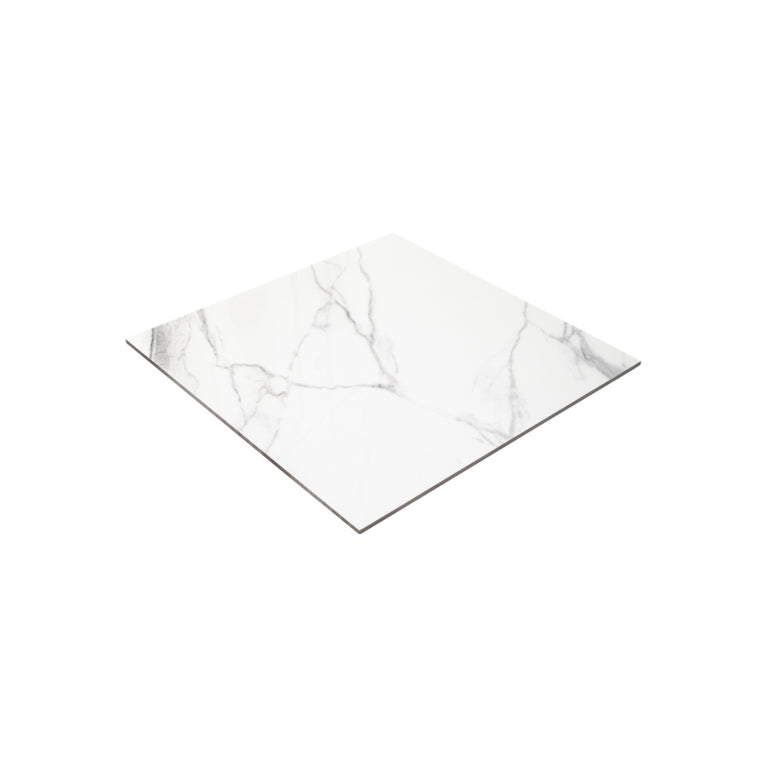 Polished white ceramic - Calacatta Cielo