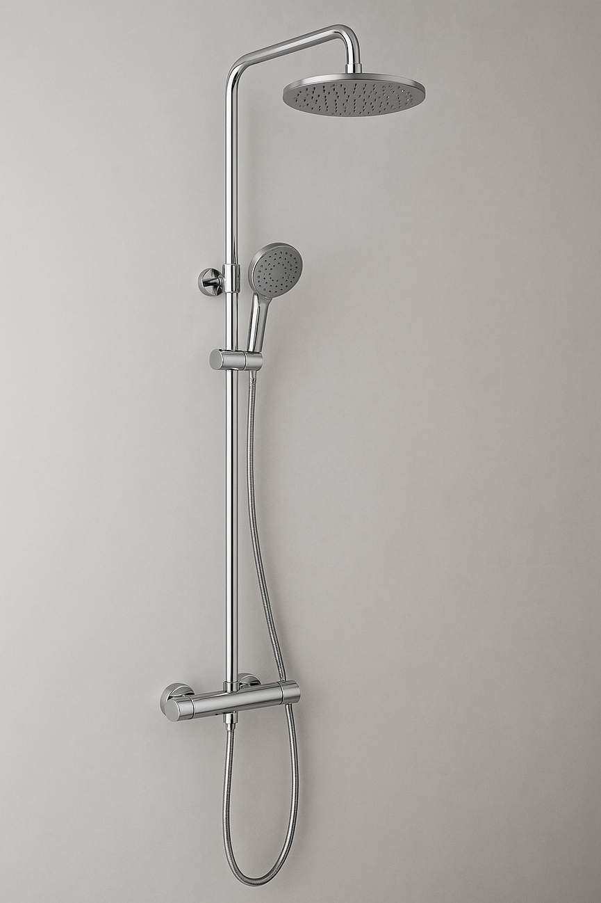 Colonne de douche - Rond chrome