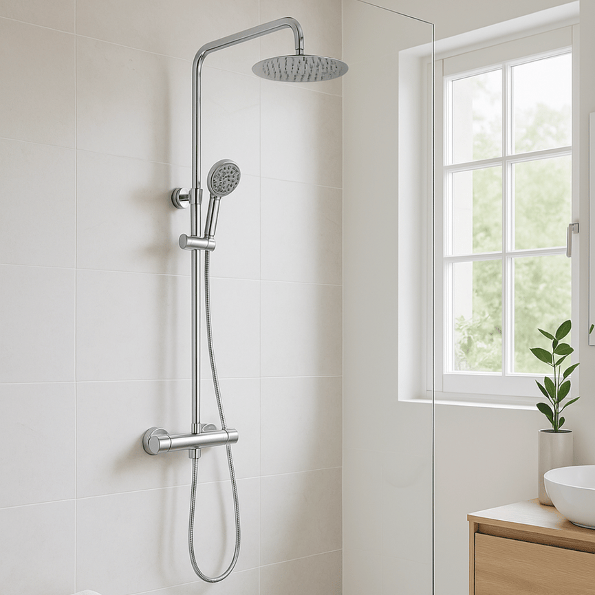 Colonne de douche - Rond chrome