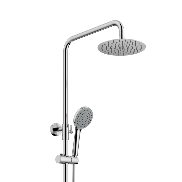 Round Shower Column - Chrome