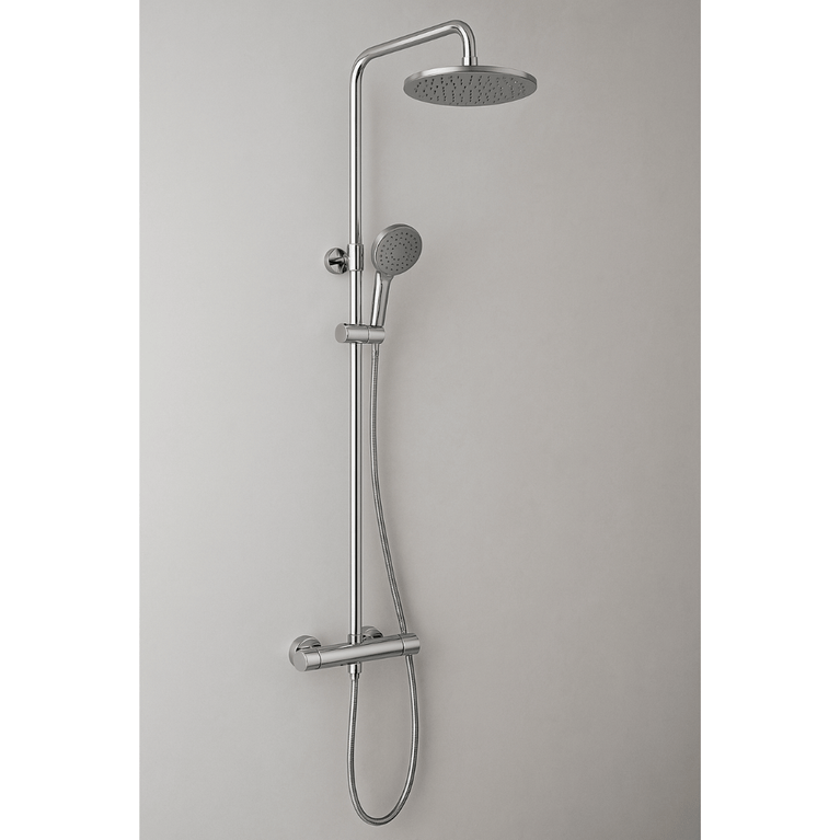 Round Shower Column - Chrome