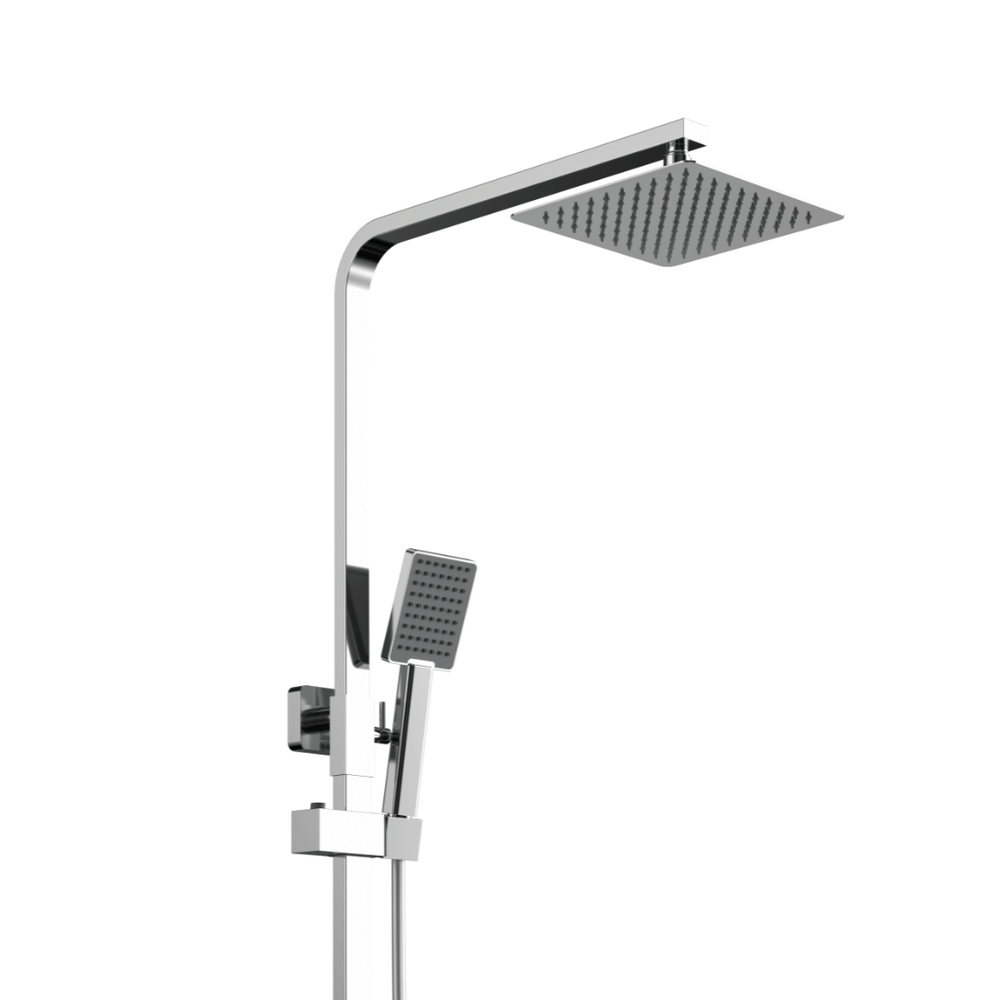 SwissWave 1000 Reno Long Colonne De Douche Chrome - Barre De Douche 1000mm Avec Fixations Réglables Pour Rénovation Salle De Bain