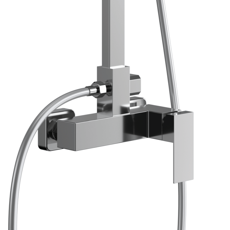 Colonne de douche carré chrome