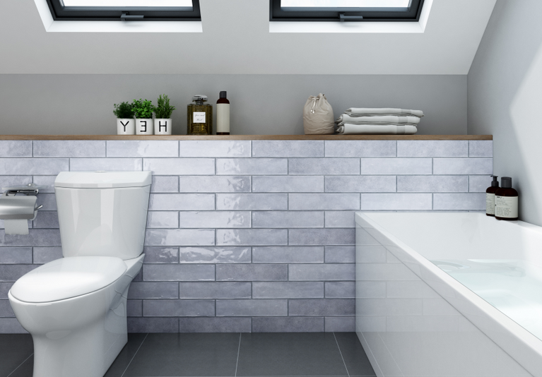 Céramique murale gris antique