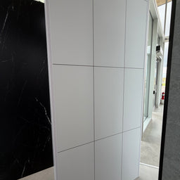 Mur de douche en PVC, effet céramique droite 12 po x 24 po, blanche, 48 po x 96 po