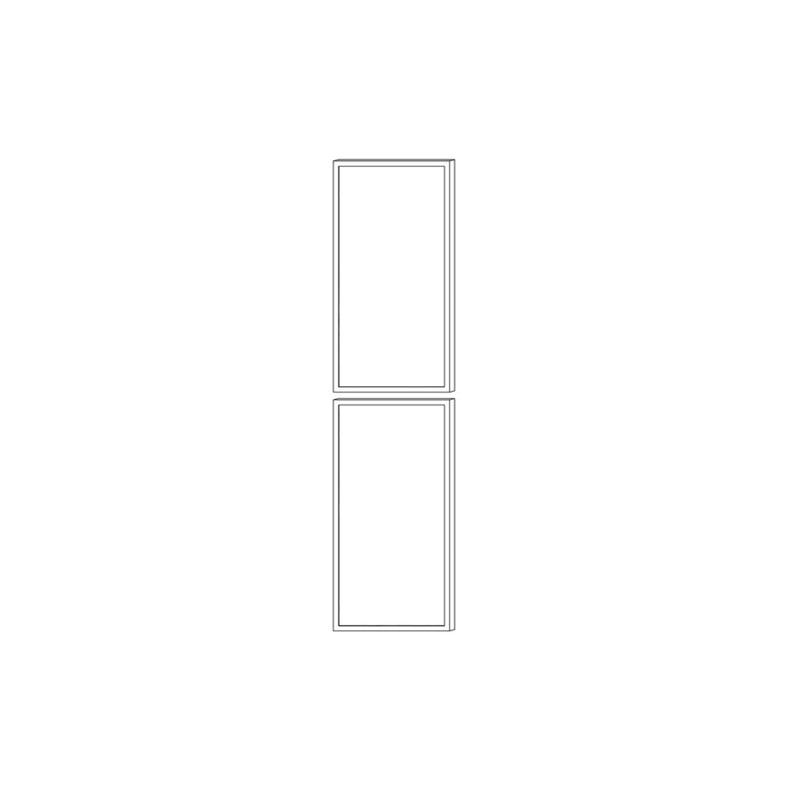 Façades shaker pour armoire 18X72 pouces bois noyer
