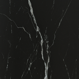 PVC Shower Wall - Matte Black Marble Effect 48 in x 96 in