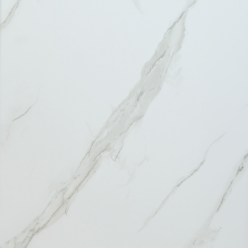 PVC Shower Wall - Matte White Marble Effect 48 in x 96 in