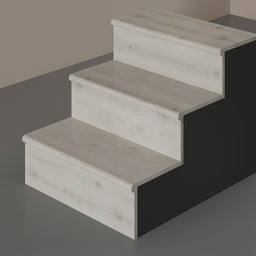 Floating Laminate Step Kit Pure Wood Grey (2 steps included)