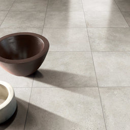 Céramique 24x24 grège - Stone Cement | Entrepôt de la Réno