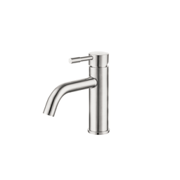 Robinet INIZIO de lavabo - rond acier brossé