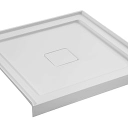 Douche (Base et Vitres inclus) chrome 36"X36" en alcôve | Entrepôt de la Réno