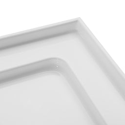 Douche (Base et Vitres inclus) noire 36"X36" en alcôve | Entrepôt de la Réno