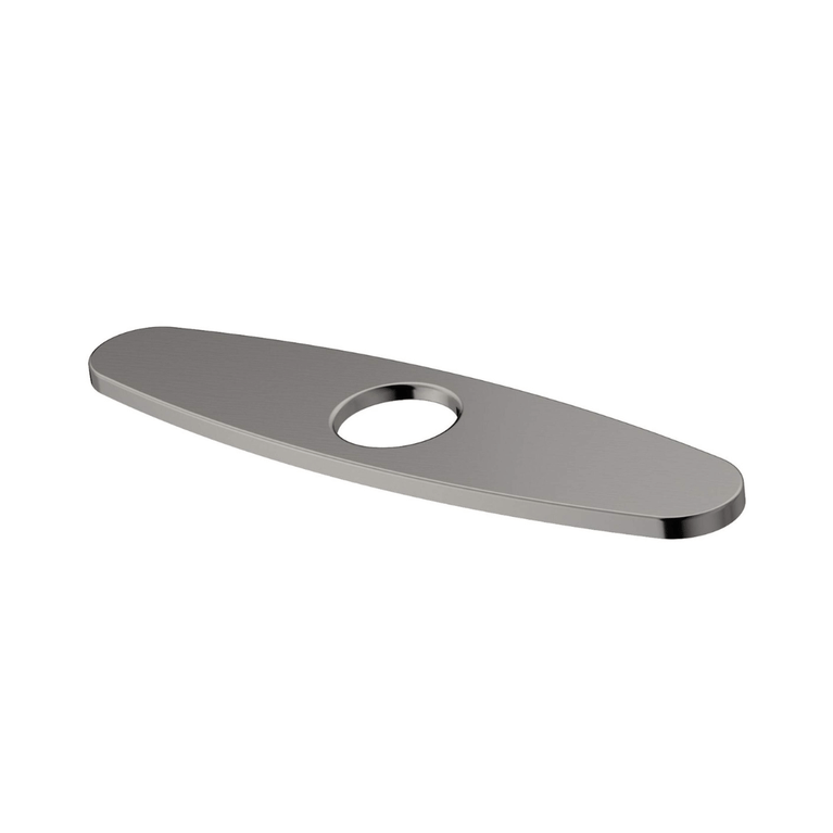 Longue plaque pour robinet de cuisine - Inox brossé