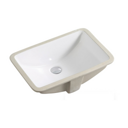 Lavabo rectangulaire à encastrer sous plan - 18 1/8 x 14"