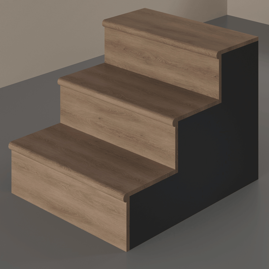 Kit de marche en Flottant stratifié Pure Wood Portobello (2 marches incluses)