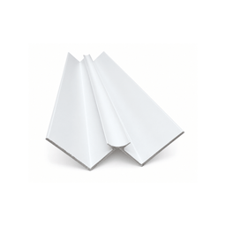 White aluminum inside corner molding