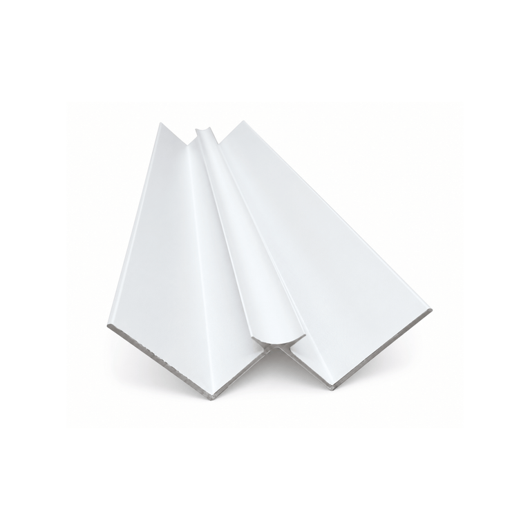 White aluminum inside corner molding