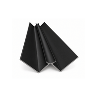 Moulure de coin intérieure en aluminium noire