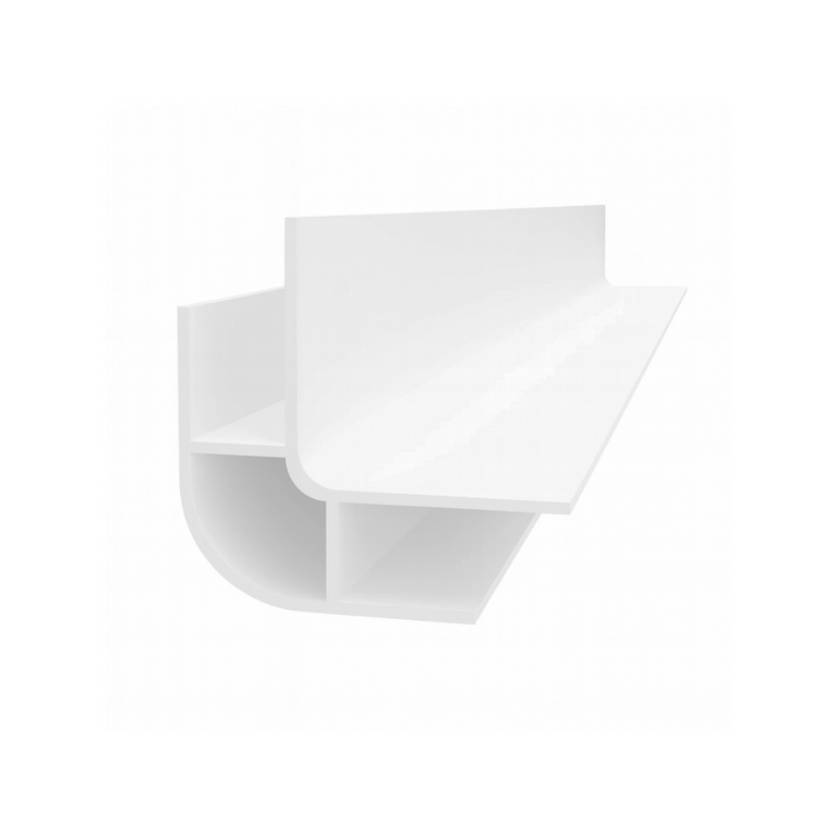 Moulure de coin extérieure en PVC - blanche