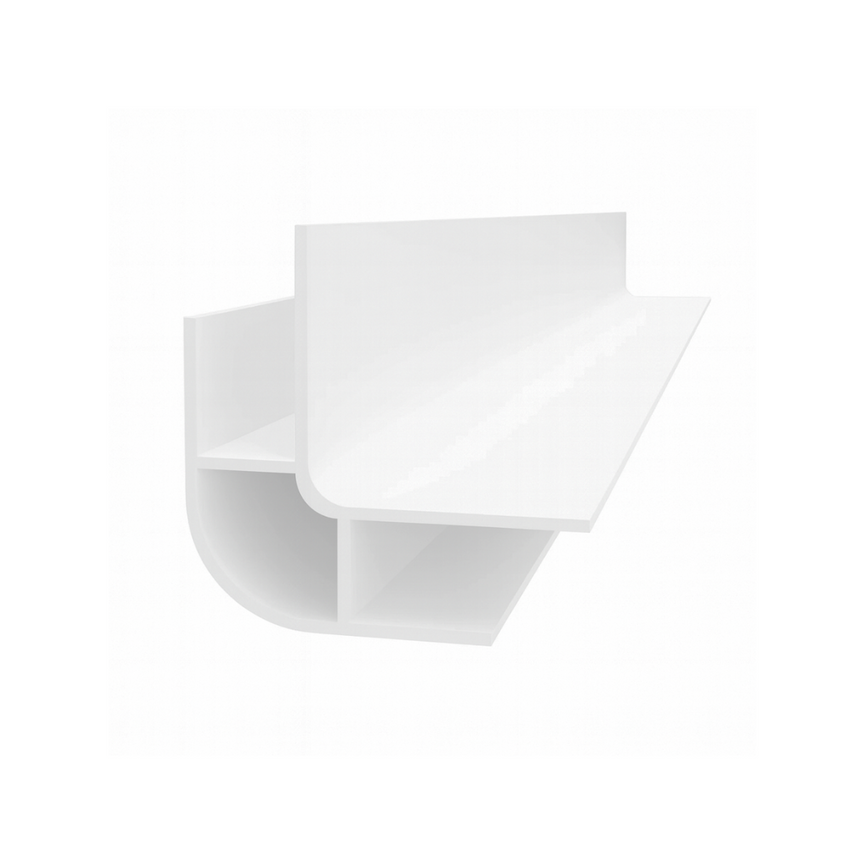 Moulure de coin extérieure en PVC - blanche