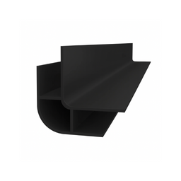 PVC Exterior Corner Molding - Black Matte