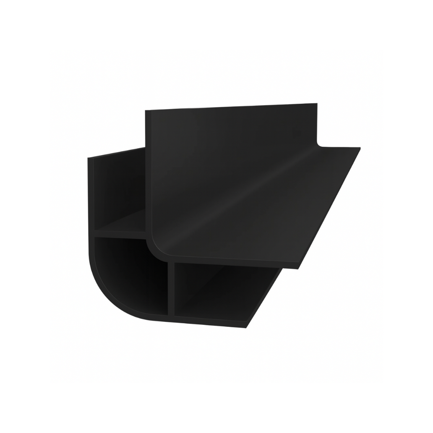 Moulure de coin extérieure en PVC - noire mat