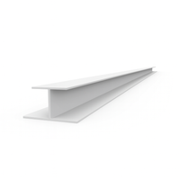H-shaped PVC Molding - Matte White