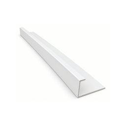 White aluminum finishing trim