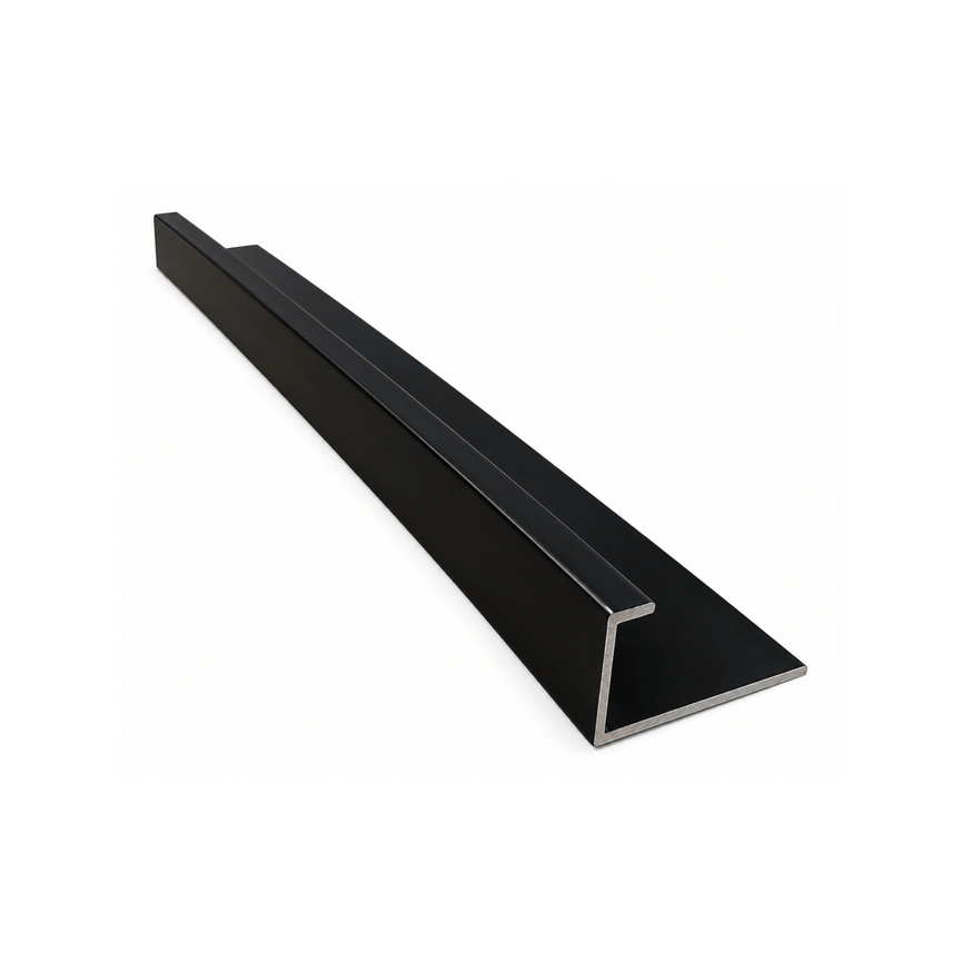 Moulure de finition en aluminium noire