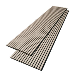 Panneaux acoustiques en latte de bois couleur naturel 24" x 108" | Entrepôt de la Réno