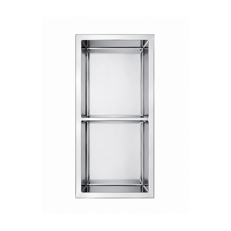 Niche de douche double 12X24 - Chrome