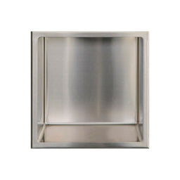 Niche de douche simple 12x12 - Acier brossé | Entrepôt de la Réno