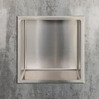 Niche de douche simple 12x12 - Acier brossé