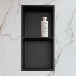 Niche de douche double 12X24 - Noir mat | Entrepôt de la Réno