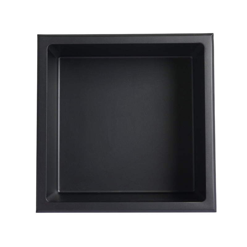 Niche de douche simple 12x12 - Noir mat